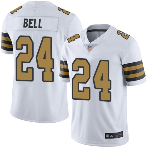 Men New Orleans Saints Limited White Vonn Bell Jersey NFL Football #24 Rush Vapor Untouchable Jersey->new orleans saints->NFL Jersey